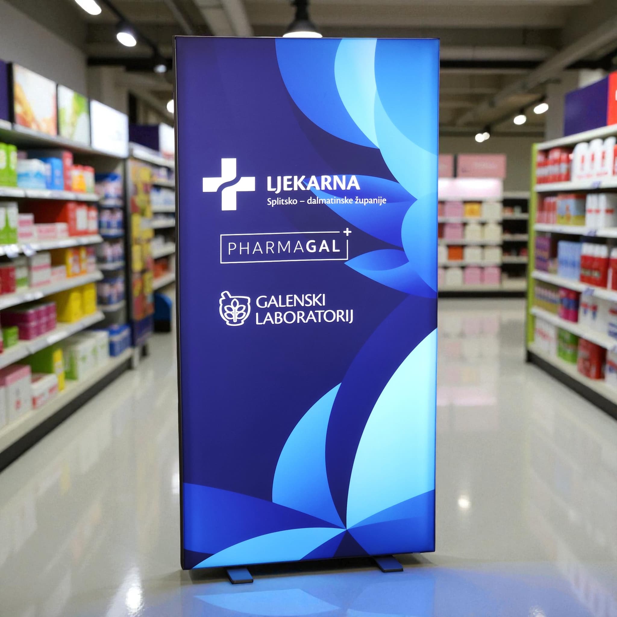 Pharmagal promo pult - sklopivi sajamski sustav